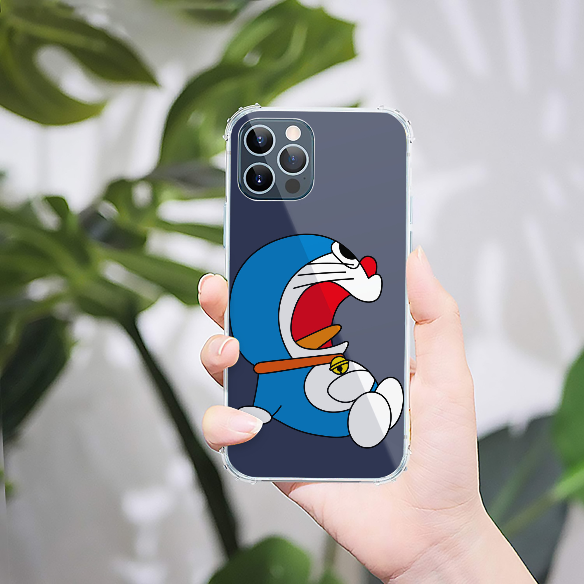 （画像用） ドラえもん Doraemon 【iPhone 12シリーズ対応】透明スマホケース（クリアソフトケース）